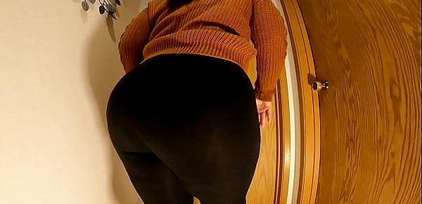  Huge Ass Mom Sheer Black Leggings